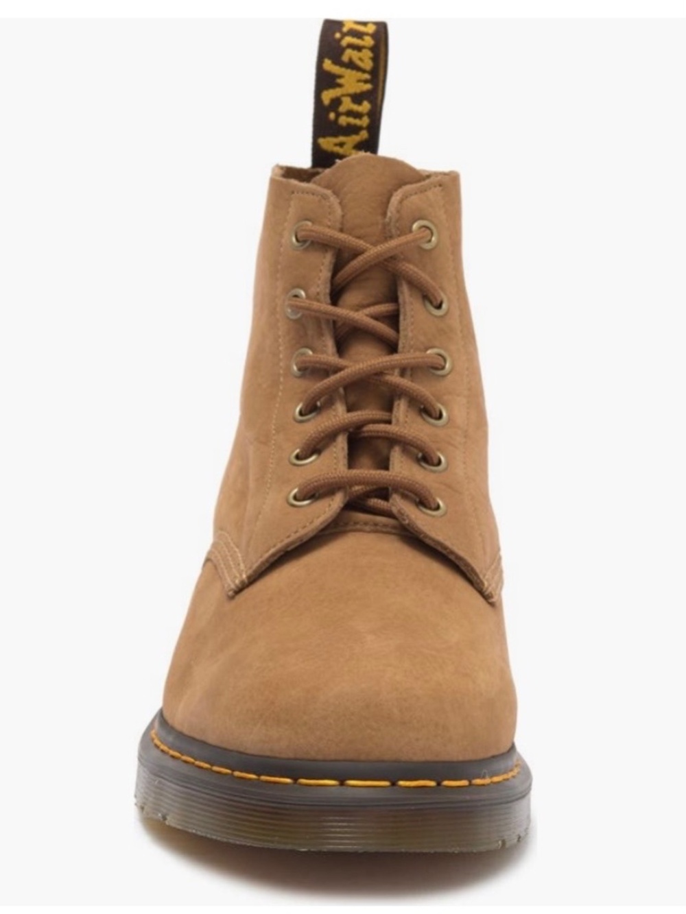 Dr. Martens 101 Tumbled Nubuck Leather Lace Up Boots Savannah Tan SZ 12
